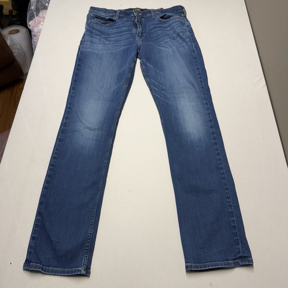 Paige Men's Federal Jeans 32 X 33 Shade A Blue Denim Slim Straight Skinny